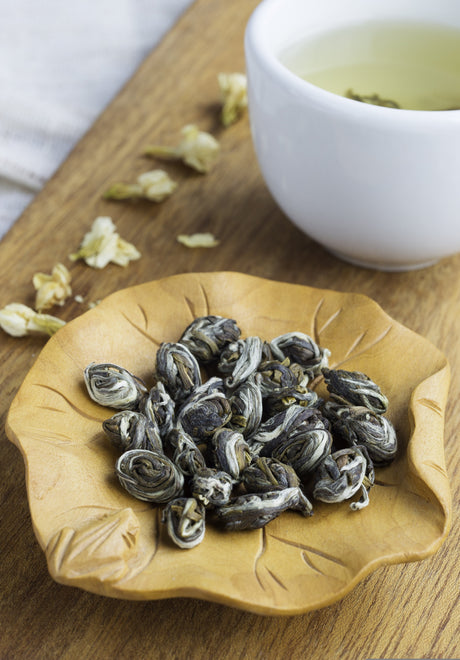 jasmine pearl tea (dragon pearl)