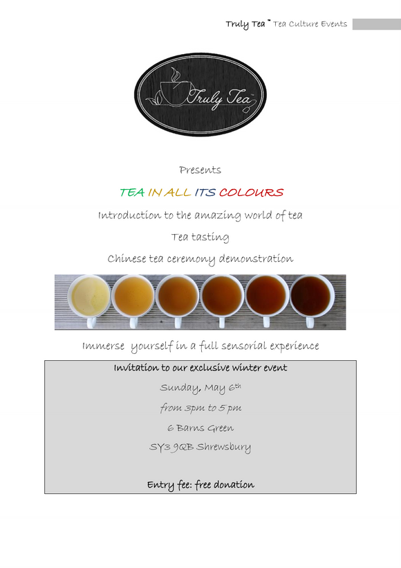 Tea in all its colours - May 2018